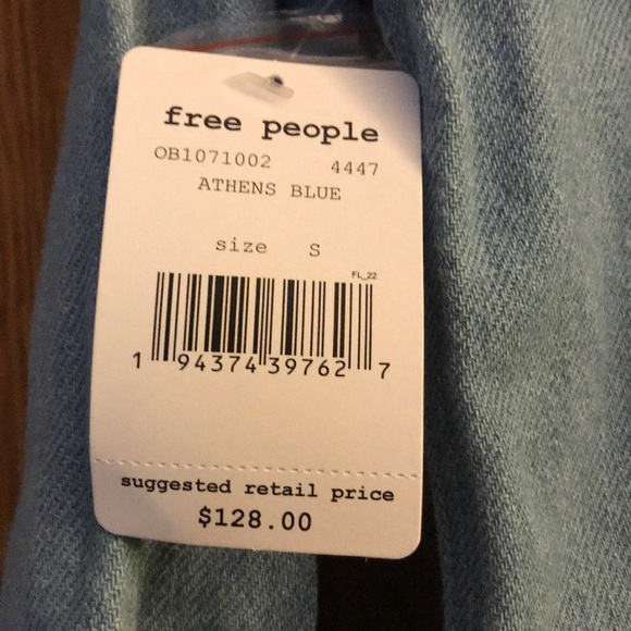 Free People Shapeshifter Shortall Athens Blue Size S NWT - Picture 6 of 7